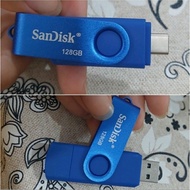 (G) Sandisk Dual Drive USB Type C 32 GB 64 GB 128 GB OTG Flashdisk