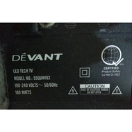 Backlight Set 55inch Devant 55QUHV02 Smart Led Tv 2strip edge type Originally fit Brandnew