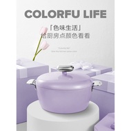 Velosan cobblestone medical stone soup pot non-stick pot stew pot household induction cooker gas sto
