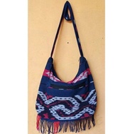 Tas Lombok Tenun Toraja Merah Kuning Etnik Selempang Besar Pria Wanita Tas Outdoor Pendaki Traveller