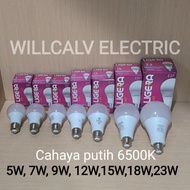 CAHAYA LIGERA Gold LED Lamp 5W 7W 9W 12W 15W 18W 23W White Light Bulb 6500K E27