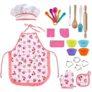 Baking Baking Toys Children Play House Apron Set Kitchen Apron Baking Tools Cake Baking Tools