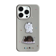 Ốp Lưng iPhone 16 pro Max Ốp Lưng Bảo Vệ Toàn Diện Hình Thỏ Mèo Dễ Thương 3D Cho Apple 17 pro Max 17