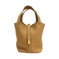 餅乾色 TC牛皮 Picotin Lock 18 手提包 H056289CC B刻【HERMES 愛馬仕】 H056289CC