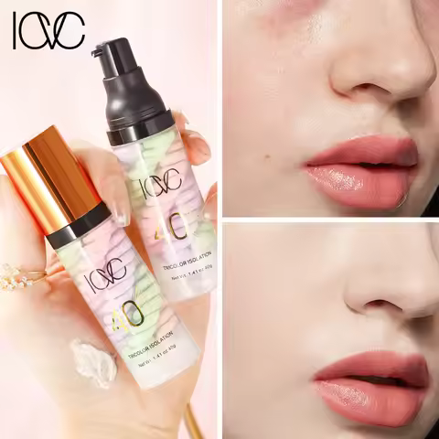 Tri color isolation cream, pre cream, base makeup, smooth and moisturizing without sticking powder