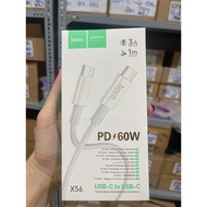 Genuine 60W Hoco X56 charging and data transmission cable Type-C to Type-C