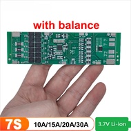 BMS 7S 24V with Balance Protection Board 10A 15A 20A 30A Charge Discharge Protecti Circuit PCB for 1