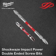 Milwaukee Shockwave Impact Power Double Ended Screw Bits PH2 (65mm / 110mm) | Skru Bit Milwaukee | Milwaukee Screw Bit