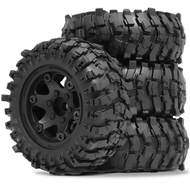 RS | 4pcs 1.9 Rubber Tyre and Plastic Wheel OD 3.46 For 1/12 Crawler Car Mjx H12y+ 1/10 Tamiya Cc01 