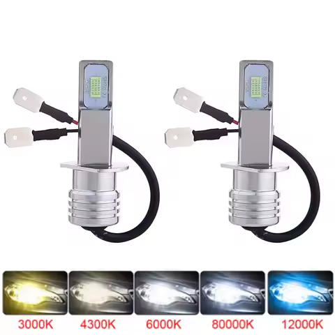 New 30000LM H1 LED Headlight 80W Mini H3 Led For Car Headlamp Fanless Light Auto Diode Fog Lamps 600