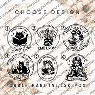 BOOKSTAMP / COP BUKU / LIBRARY STAMP / CUSTOM COP /EXLIBRIS