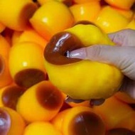 1pc-Squishy-Crispy Caramel Pudding, Petal Sequin Filling, Toy Stress Relief Venting Crispy Pudding, 