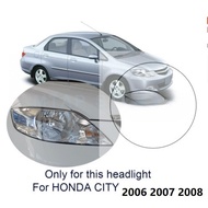 Left Right Front Headlight lens cover Headlamp cover cap For HONDA CITY SEL GD6 GD8 2006~2008 Headli