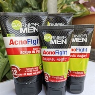 โฟมล้างหน้า การ์นิเย่ เมน โฟมสครับล้างหน้า GARNIER MEN ACNO FIGHT 50/100 ml.