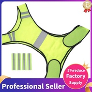 Reflector Vest - High Visibility Bicycle Vest with Adjustable Fastener and 4 Reflector Jogging