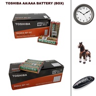[1Box] Toshiba Heavy Duty AA & AAA 1.5V Battery/Bateri AA & AAA Toshiba (1 Box - 40Pcs) - 100% Origi