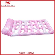 Inflatable Pool Float Lounger with Headrest Inflatable Water Sleeping Bed PVC Swimming Pool Air Matt