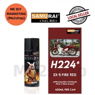 H224* EX-5 FIRE RED~SAMURAI SPRAY PAINT MOTORCYCLE~ HONDA COLOURS