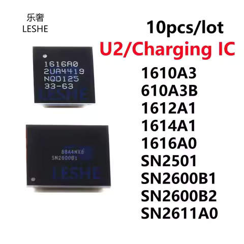 10Pcs U2 USB IC Chip For iphone 11 12 13 Pro Max X XS 7 8 Plus 1616A0 1614A1 1612A1 610A3B 1610A3 SN