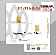 EMAS LOGAM MULIA 0.5 GRAM / 0,5 GRAM ANTAM CERTICARD (AGUNG MULIA ABADI)