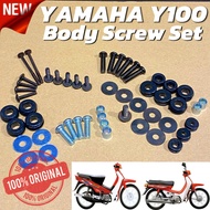 SCREW COVER SET YAMAHA Y100 FULL SET 100%ORIGINAL YAMAHA HONG LEONG SCREW FULL SET Y100 SCREW COVER 