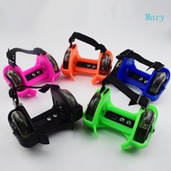 Mary Kids Lighted Heel Skate Rollers Adjustable Two Wheels Skate Shoes Scooters