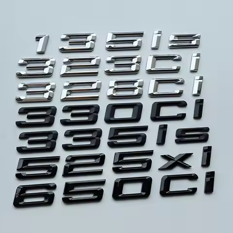 Old Italic Letters 135is 323Ci 325Ci 328xi 330Ci 335is 525xi 530xi 645Ci 650Ci ABS Emblem Car Trunk 