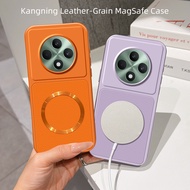 Applicable to OPPO RENO12F CPH2687 F27 RENO 12F  F27 RENO12F  Magnetic charging circular frosted lea