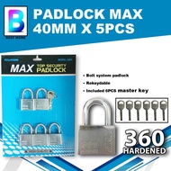 Padlock Max 40mm x 5pcs / 50mm x 5pcs