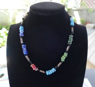 腓尼基老琉璃珠項鏈 老琉璃珠 古琉璃 蜻蜓眼 珠串