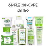 Simple Skincare Series Face Wash Moisturising | Refreshing Pencuci Muka Facial Cleanser | Toner | Sc