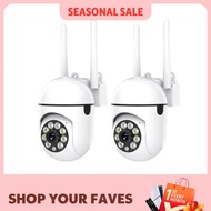 2PC Ease Life APP Wireless 1080P HD Indoor/Outdoor WiFi Security Camera, Color Night Vision, 2-Way A