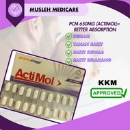 TAB PARACETAMOL 650MG (ACTIMOL) PANADOL 650MG