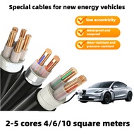 EV Charger Cable 3 Core 6 Square mm ZC-YJV Copper Conductor National Standard for 7KW 21KW Charging 