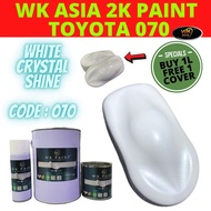 TOYOTA WHITE CRYSTAL 070 WK ASIA AUTOMOTIVE 2K PAINT 1L/0.5L/0.25L/ AEROSOL 400CC