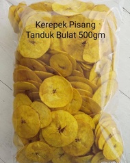 Kerepek Pisang Tanduk 500g Murah Bulat Panjang Serong Sedap Rangup Masin Manis Gulung Viral Homemade