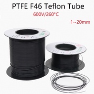 Black ID1mm~16mm PTFE Tube F46 Teflon Tube Multiple Specifications Pipe High Transparent Hose