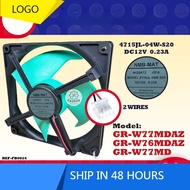 (12.5CM) GR-W77MDAZ / GR-W76MDAZ / GR-W77MD TOSHIBA REFRIGERATOR FAN KIPAS PETI SEJUK 2 WIRES 4715JL