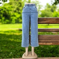 JEANS FLOWY FIT PERMIUM WASH HIGHTWEST SUPER STRECHABLE BERGETAH JEGGING PALAZO