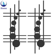2Pcs Minimalist Geometrical Metal Wall Art Elegant Modern Abstract Wall Decoration SHOPTKC4677