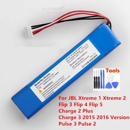 Original แบตเตอรี่ทดแทนลำโพงสำหรับ JBL Xtreme 1 Xtreme 2 Flip 3 4 5 Charge 2 Plus Charge 3 2015 2016 Version Pulse 2 3