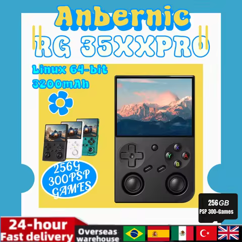 Anbernic RG 35XXPRO Handheld Game Console RG35XX Pro 3.5" IPS 640*480 Screen Linux 64-bit 3200mAh WI