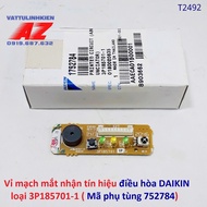 Bo mắt nhận tín hiệu điều hòa DAIKIN loại 3 đèn 10 chân mã mạch 3P185701-1 (Mã phụ tùng 752784)