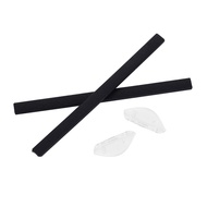 ชุดยางกันลื่นอะไหล่แผ่นแปะจมูกถุงเท้าหูสำหรับแว่นตา Oakley OX8096 Pitchman แบบเอเชียที่ครอบหูซิลิโคน