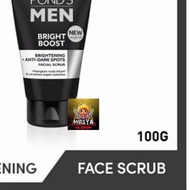 Ponds Men Face Wash Soap White Boost Whitening Facial Scrub 100g