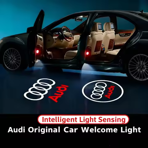 Car Door Welcome Lights for Audi A1 A3 8P 8V A4 A5 A6 A7 A8 Q3 Q5 Q7 Q8 Sline TT Logo Projector Ghos