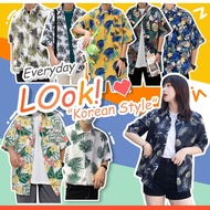 [Limited Time Promotion] Shirt Flower Shirt Half-Sleeve Shirt Ten Colors Hong Kong Style chic Retro 