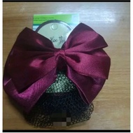 Bow Red Hair Clip D2 With Net