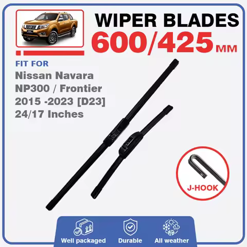 For Nissan Navara D23 2015 - 2023 NP300 Frontier Front Wiper Blades Windscreen Window Windshield Ren