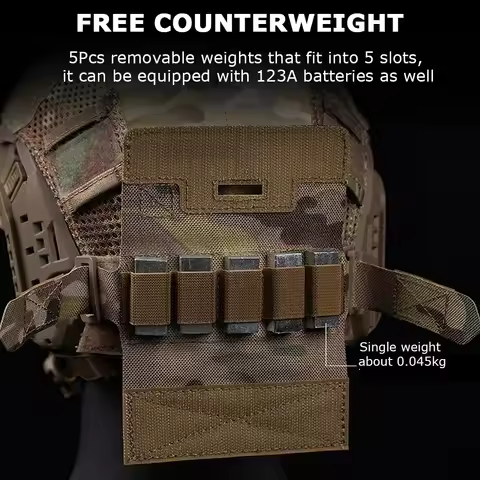 NVG Counterweight Pouch Tactical Helmet Weight Bag for OPS-Core Fast BJ/PJ/MH Airsoft Gear